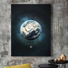Planet Earth Jupiter Mercury Uranus Mars Nordic Posters And Prints Wall Art Canvas Painting Wall Pictures For Living Room Decor 2024 - buy cheap