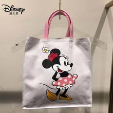 Disney Mickey Mouse Handbag Large Capacity Women Shoulder Bag Cartoon Minnie Hobos Polyester Lady Shopping Bags Fashion Totes 2024 - buy cheap
