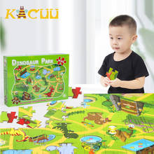 100 pcs Dinosaur World jigsaw puzzles Kids Cartoon Animal Park Baby Toys Puzzles preschool Educational Toy for Children toys 2024 - buy cheap