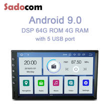 Reproductor multimedia PX6 con pantalla IPS de 7 pulgadas y navegación GPS para coche, autorradio 2 din Universal con Android 10,0, 4GB de RAM, 64GB de ROM, 6 núcleos, RDS, Bluetooth, wifi 2024 - compra barato
