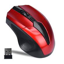 Ratón inalámbrico de 2,4 GHz para ordenador, receptor USB ergonómico, óptico, para juegos, PC, portátil 2024 - compra barato