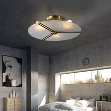 Lámpara de techo retro Para dormitorio, luz clásica americana posmoderna de cobre de lujo, nuevo dormitorio chino, estudio 2024 - compra barato