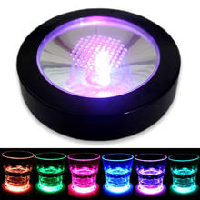 Super Bright Coaster Light LED Bottle Light Stickers Drink Cup Mat Lamp for Wedding Christmas Bar KTV Holiday Party Vase Decor 2024 - buy cheap