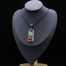 Colgante para collar de piedra de cristal Natural, colgante de Reiki orgona energía péndulo, péndulo, 50x20mm, 6 uds. 2024 - compra barato