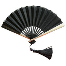 Classical Mini Hand Folding Fan Metal Fan Ribs Hand Fan Summer Portable Cosply Folding Cotton Fabric Fan Abanicos Para Boda 2024 - buy cheap