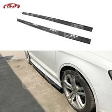 Carbon Fiber / FRP Side Skirts Door Bumper Lip Aprons Cover for Audi A3 S3 RS3 4 door 2014 - 2018 Car Styling 2024 - buy cheap
