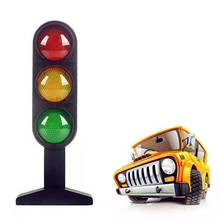 Luzes de trânsito modelo de sinal de estrada cena ensino divertido engraçado gadgets interessante brinquedos para crianças acessórios diecasts veículos 2024 - compre barato
