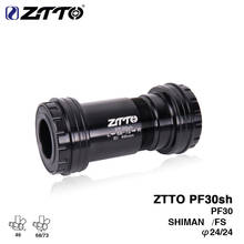 ZTTO PF30sh PF30 24 Adapter bicycle Press Fit Bottom Brackets Axle MTB Road bike For Shimano Prowheel 24mm Crankset chainset DH 2024 - buy cheap