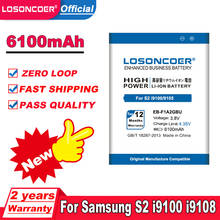 LOSONCOER 6100mAh EB-F1A2GBU Battery For SAMSUNG Galaxy S2 Battery i9100g i9103 i9105 i9108 i9050 i9188 S II i9100 9100 2024 - buy cheap