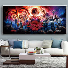 Stranger Things Poster Season Retro TV Movie Oil Painting on Canvas Posters Prints Cuadros Wall Art Pictures For Living Room 2024 - buy cheap