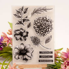 flower Clear Stamp for DIY Scrapbooking/Card Making/Kids Fun Decoration Supplies A2052 2024 - buy cheap