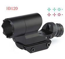 Mira táctica de punto rojo/verde para Rifles, reflectores holográficos para retículas de Ar-15, caza, 3MOA, 20mm, carril Weaver, HD120 2024 - compra barato