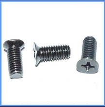 100pcs M3 M4 M5 phillips thin countersunk bolts 4/4.5/5/6/6.5/7.6mm head OD small flat screws black steel 2.7mm-12mm Length 2024 - buy cheap