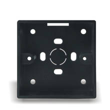 Interruptor de pared de 86x86x35mm para mejorar el hogar, enchufe de cableado, caja inferior, superficie montada, color negro 2024 - compra barato