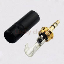 Black Color Advanced Pure Copper 3.5MM Stereo Male Microphone Earphone Aux Audio computer DIY Welding Connector Head 2024 - buy cheap