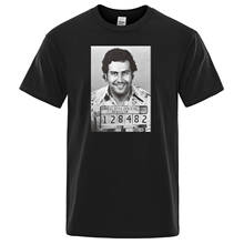 Camiseta de Pablo Escobar para hombre, camisa del señor de las drogas colombianas, de algodón de alta calidad, divertida, Vintage, informal 2024 - compra barato