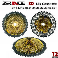 ZRACE-Cassette ALPHA Gold 12 s XD de 12 velocidades para bicicleta de montaña, rueda libre 9-50T - Gold,compatible con SRAM XD freehub, XX1 X01 GX NX Eagle 2024 - compra barato