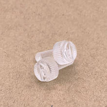 10pcs M4 nylon slotted screws one word round hand screw mechanical bolts acrylic PC plastic transparent bolt 6mm-30mm long 2024 - buy cheap