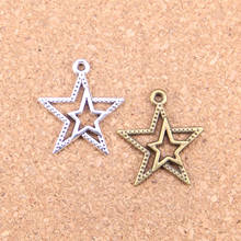 28pcs Charms star pentagram 23x20mm Antique Pendants,Vintage Tibetan Silver Jewelry,DIY for bracelet necklace 2024 - buy cheap