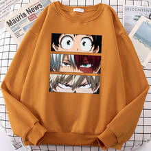 Anime My Hero Academia Print Hoodie Men Woman Fleece Loose Sweatshirt Autumn Spring 2021 New Loose Casual Fashion Hoody Pullover 2024 - buy cheap
