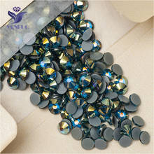 YANRUO 2058HF All Sizes Blue Zircon AB Flatback Glass Hotfix Strass Crystal DIY Rhinestones For Jewelry Making 2024 - buy cheap