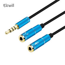 3.5mm Audio Splitter Cable for Computer Jack 3.5mm 1 Male To 2 Female Mic Y Splitter AUX Cable Headset Splitter Adapter 2024 - buy cheap