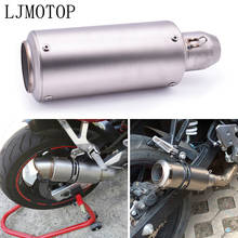 51-60mm Motorcycle pipe exhaust with DB killer Exhaust Pipe Muffler For Honda CRF 250M 1000L Kawasaki VERSYS 650 ZG1000 ZRX1100 2024 - buy cheap
