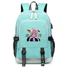 Женский рюкзак Iwanaga Kotoko, Розовый школьный рюкзак в стиле аниме, большой дорожный рюкзак для ноутбука с usb-зарядкой 2024 - купить недорого