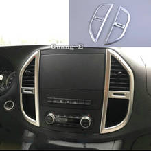 Interruptor de salida de ventilación de coche, Marco embellecedor de Control de Panel de aire acondicionado medio para Mercedes Benz Vito W447 2017 2018 2019 2024 - compra barato