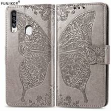 3D Butterfly Embossed Leather Flip Case For Samsung Galaxy A20s SM-A207F/DS A20 s e A207FN A205F A202F Phone Wallet Cover Cases 2024 - buy cheap