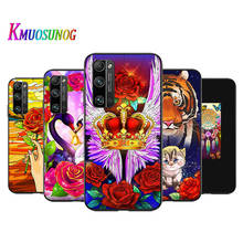 Fantisy Flower Color for Honor V30 30 30S 30i View 20 20S 20i 20E V20 Lite Pro Plus Black Phone Case 2024 - buy cheap