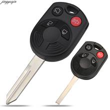 Jingyuqin 10pcs Remote Car Key Case Shell For Mercury FORD Edge Escape Expedition Flex Fusion Mustang Taurus Lincoln 4 Buttons 2024 - buy cheap