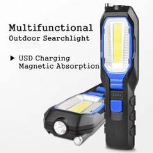 High Quality USB Charging COB Folding Working Tool Car Repair Lamp with Magnet Red Light Home Emergency Flashlight 2024 - buy cheap