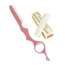 Парикмахерские бритвы для волос Meisha из нержавеющей стали, 10 шт., лезвия для парикмахерских, истончение, нож, триммер, инструменты для выскабливания бровей, нож HC0007 2024 - купить недорого
