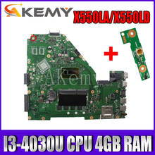 I3-4030U X550LA Motherboard CPU 4GB RAM EDP Para For Asus A550L X550LD R510L X550LC X550L X550LA X550 laptop Motherboard Mainboard 2024 - compre barato