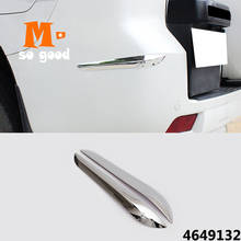 Capa de guarda acessórios abs chrome carro-estilo para toyota land cruiser 150 prado lc150 fj150 2010-2017 canto traseiro guarnição pára-choques 2024 - compre barato