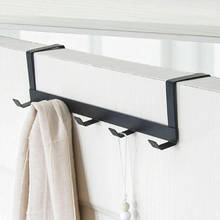 New Arrivals 1pc Metal Hanger Storage Holder Rack Over-The-Door Hook Rack Hanging Coat Hat Towel Bag Household Black White 2024 - buy cheap