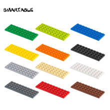 Smartable-placa base 4x10 para niños, piezas MOC de bloques de construcción, juguetes educativos compatibles con las principales marcas 3030, 10 unids/lote 2024 - compra barato