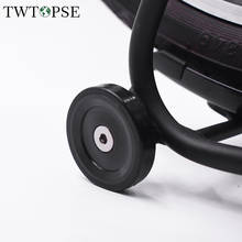 Roda da bicicleta de twtopse easywheel para brompton rolamento roda estável bicicleta peso leve 26g roda de alumínio parte fácil roda ezwheel 2024 - compre barato