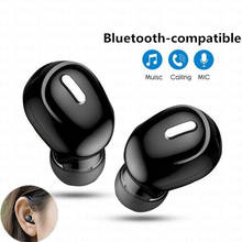 Mini Wireless Bluetooth 5.0 Earphone in Ear Sport with Mic Handsfree Headset Earbuds For Samsung Huawei All Phone Earphones 2024 - купить недорого