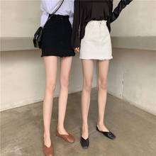 Falda de verano de cintura alta para Mujer, falda blanca, línea A, 2020 2024 - compra barato