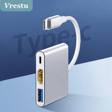 Док-станция 3 в 1, USB 3,0, Hdmi, PD 2024 - купить недорого