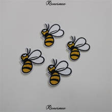 10Pcs Bee Iron on Embroidery Cloth Stickers Animal Patch Cloth Lace Stickers Children Clothing Costume Decoration 5X5.3cm 2024 - buy cheap