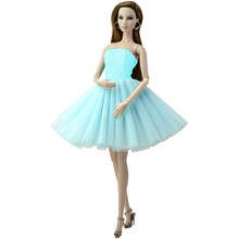 NK-Conjunto de vestido de muñeca a la moda, de encaje minifalda, ropa informal de uso diario, accesorios para muñecas Barbie, juguete DIY para bebés, 85G, 7 Uds. 2024 - compra barato