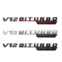 V12 BITURBO 4MATIC Sticker Side Fender Sticker For Mercedes AMG W212 W211 W210 W205 W204 W202 W221 W220 W176 W246 GLC CLA CLS 2024 - buy cheap