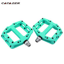 Catazer Cycling Bike Bicycle Pedals Ultralight Seal Bearings Nylon fiber Pedals Durable Widen Area Bike MTB Bicycle Parts 2024 - buy cheap