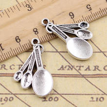 12pcs Charms Three Kitchen Spoon 31x20mm Tibetan Silver Color Pendants Crafts Making Findings Handmade Antique DIY Jewelry 2024 - buy cheap