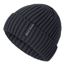 Alta qualidade preto chapéu de inverno humano adicionar pele quente beanies chapéu baggy skullies chapéu de malha para mulheres dos homens esportes de esqui gorros boné 2024 - compre barato