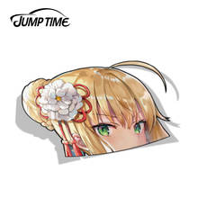 Jump Time 13cm x 8.9cm Fate Stay Night Saber Cute Girl Anime Car Stickers Waifu Decals Car Styling Motorcycle Car Accessories 2024 - buy cheap