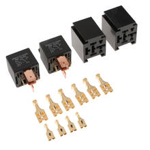 2 Pieces JD2912 Automotive Car 12V 80A 5 Pin SPDT Starter Relay with Sockets 2024 - buy cheap
